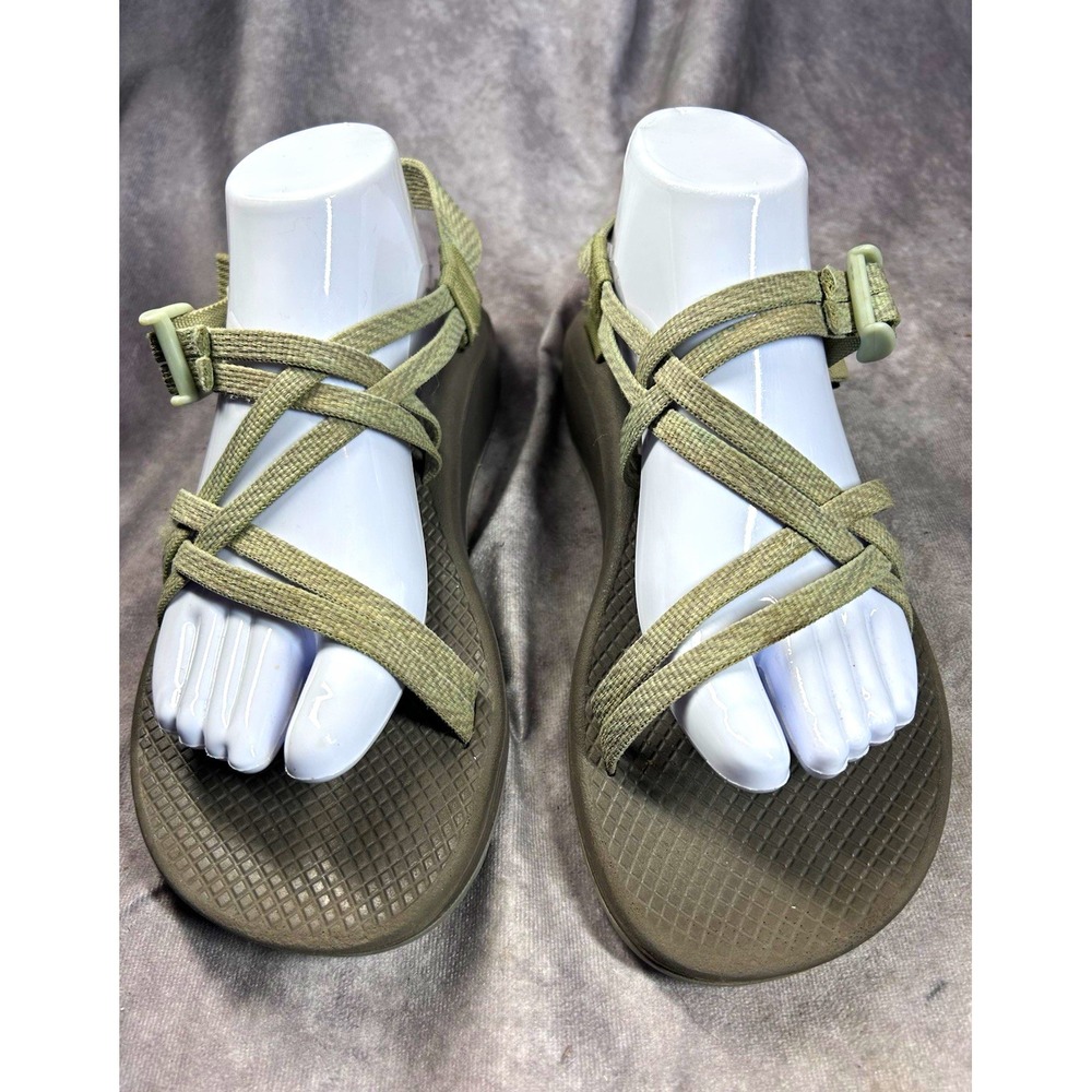 Chaco Womens Size 10 Green Strappy Sport Sandals Adjustable Hiking Outdoor